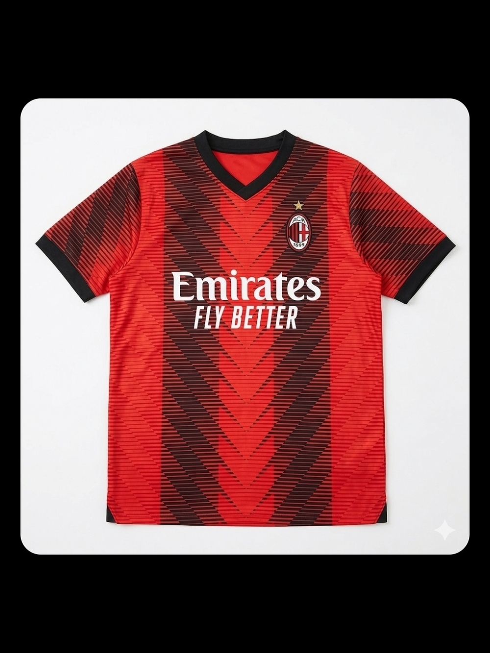 AC Milan Red & Black Home Soccer Jersey